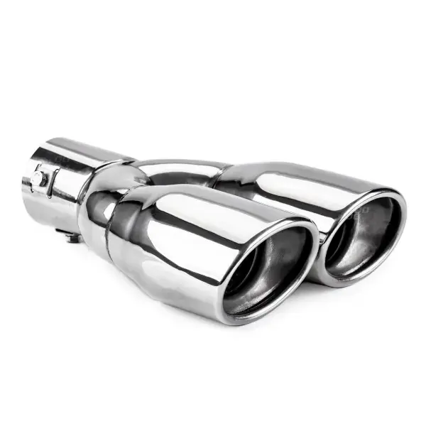Äänenvaimentimen pää 38-48 mm, ruostumatonta terästä, kromattu, AMIO-01310 - Varastossa