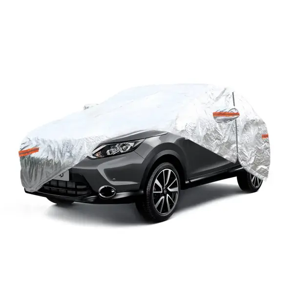 Alumiininen autonpeite SUV/VAN XL, vetoketjulla, heijastava, 120 g/m² + puuvilla, hopeanvärinen, 510 x 185 x 150 cm | Viimeiset kappaleet