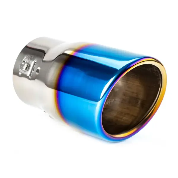 Äänenvaimentimen pää 48-65 mm, ruostumatonta terästä, kiillotettu metalliefekti, AMIO-02198 - Tilaa verkosta