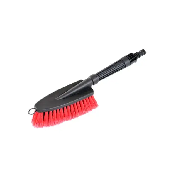 Autonpesuharja Z vesisuihkusuuttimella, pehmeät, punaiset harjakset, 33 cm | Paras hinta
