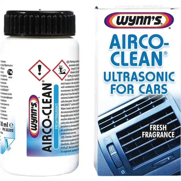 WYNNS Airco-Clean Ultrasonic For Cars, ultraäänipuhdistin ilmastointilaitteille, 100 ml | Päivän tarjous