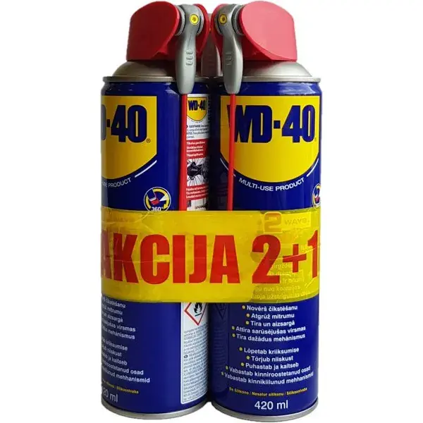 WD-40 Yleiskäyttöinen 2+1, 420ml | Hyvin arvioitu