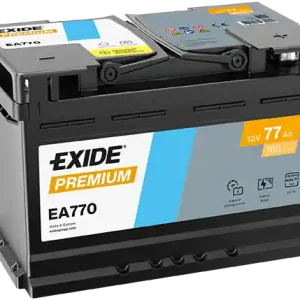Käynnistysakku EXIDE EA770 - Volvo, BMW, Toyota, VW, Ford, Audi, Opel, Skoda | Heti toimitettavissa