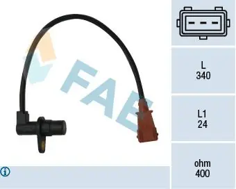 Valmistajan hinta - Impulssianturi, kampiakseli FAE 79033 - Peugeot, Citroën, Renault, Fiat