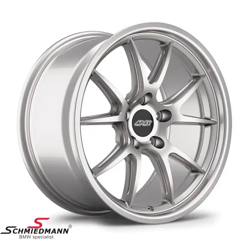 18" APEX FL-5 vanne 9x18 ET30 keskikokoinen lippa, Race hopea | Edullinen
